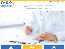 Tablet Screenshot of dr-kohl.at